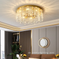 Golden Decke Baldachin Kristallheizung Luxus Deckenlampe